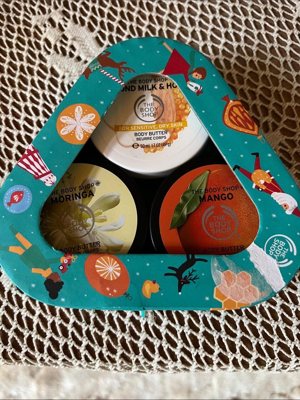 The Body Shop Teal Heart-Shaped Body Butter Trio